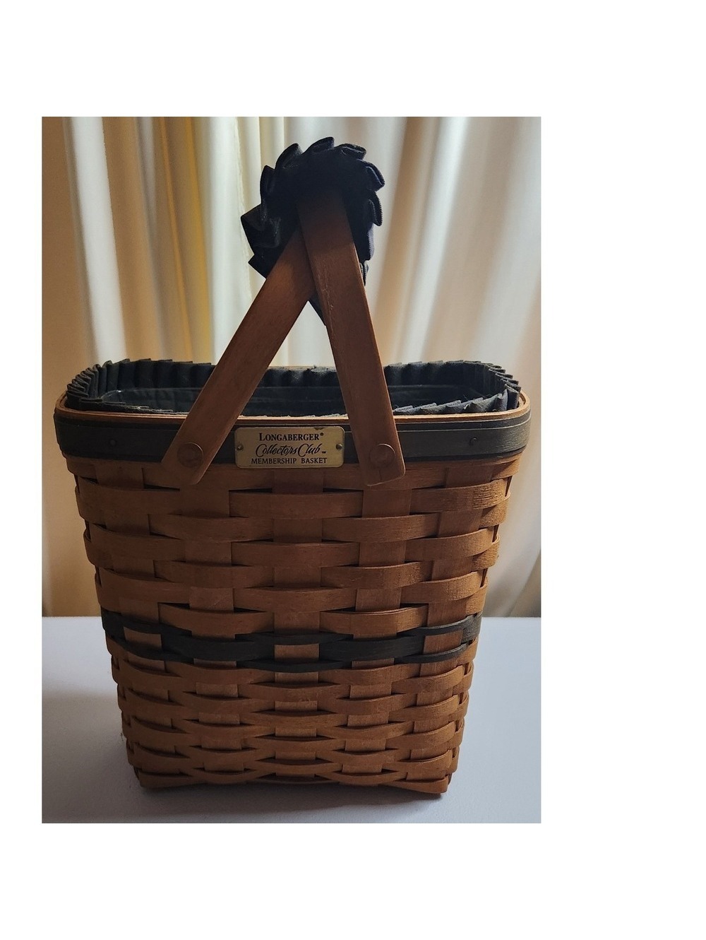Longaberger Collectors Club Charter Member Membership Basket-1998